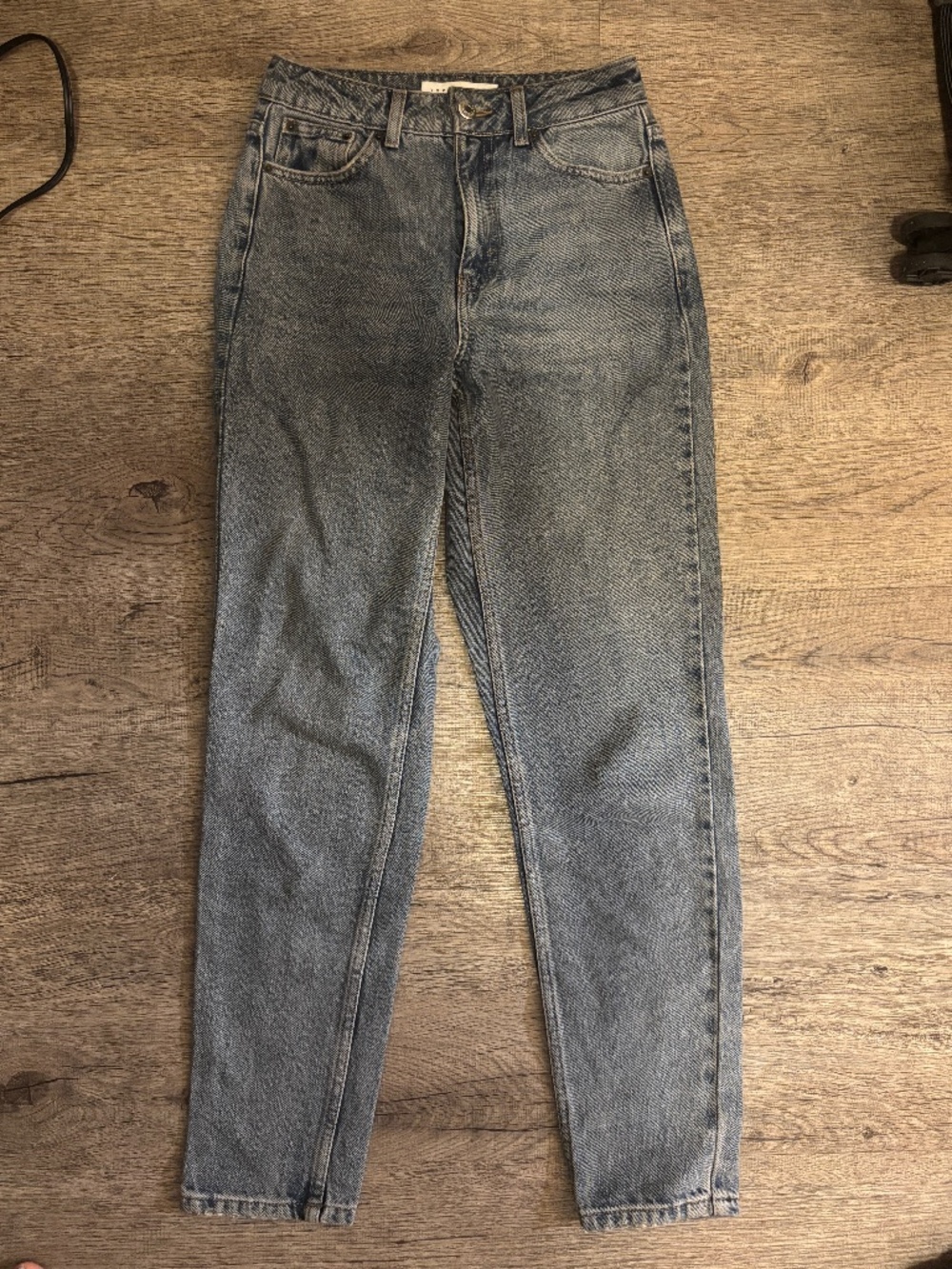 TOPSHOP grey mom jeans